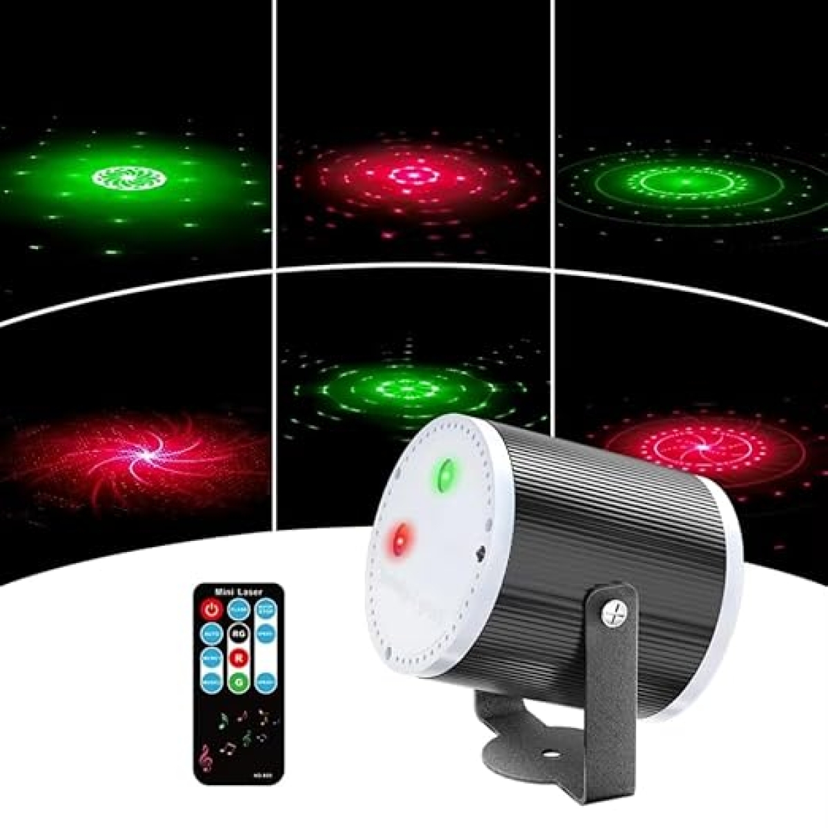 Προβολέας Laser Κόκκινο/Πράσινο Με Τηλεχειριστήριο 7W Aerbes AB-WT15