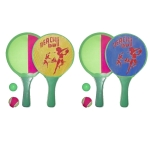 Ρακέτες Παραλίας 2 Όψεων Σετ Με 2 Μπαλάκια 33x19cm SummerTiempo 62255