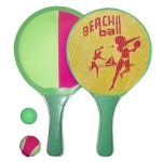 Ρακέτες Παραλίας 2 Όψεων Σετ Με 2 Μπαλάκια 33x19cm SummerTiempo 62255 - Image 2