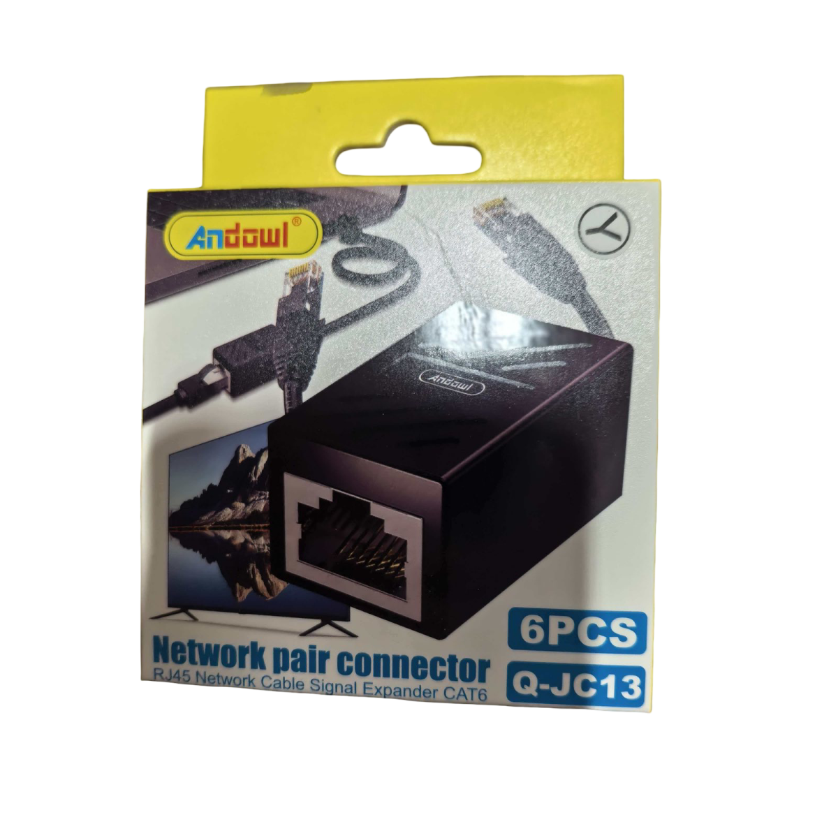 RJ45 Network Pair Connector CAT6 Σετ 6τμχ Andowl Q-JC13