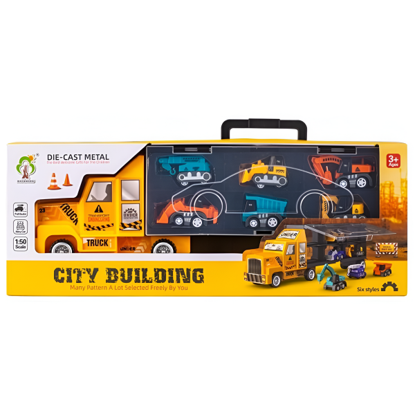 Σετ Νταλίκα City Building Με Μεταλλικά Οχήματα 1:50 Νο.2855