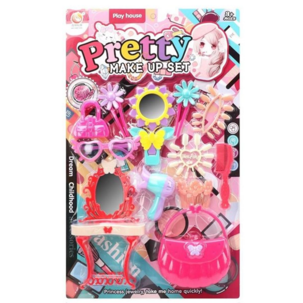 Σετ Ομορφιάς Pretty Make Up Set Με Αξεσουάρ Κομμωτηρίου 377-4