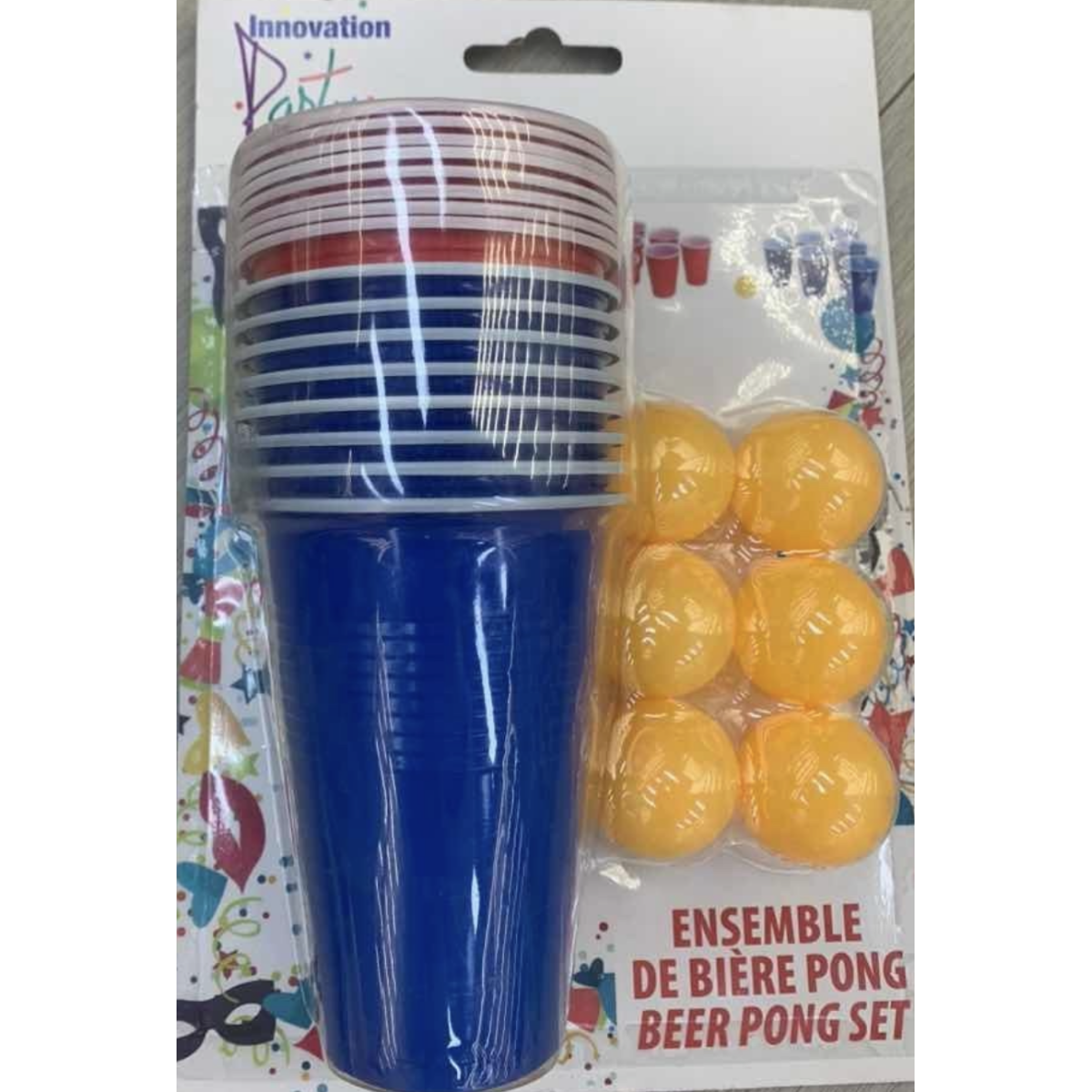 Σετ Παιχνιδιού Beer Pong Με 16 Ποτήρια Και 6 Μπαλάκια