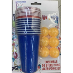 Σετ Παιχνιδιού Beer Pong Με 16 Ποτήρια Και 6 Μπαλάκια