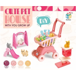 Σετ Παιχνιδιού Cute Pet House Με Καρότσι Και Αξεσουάρ KB66-23