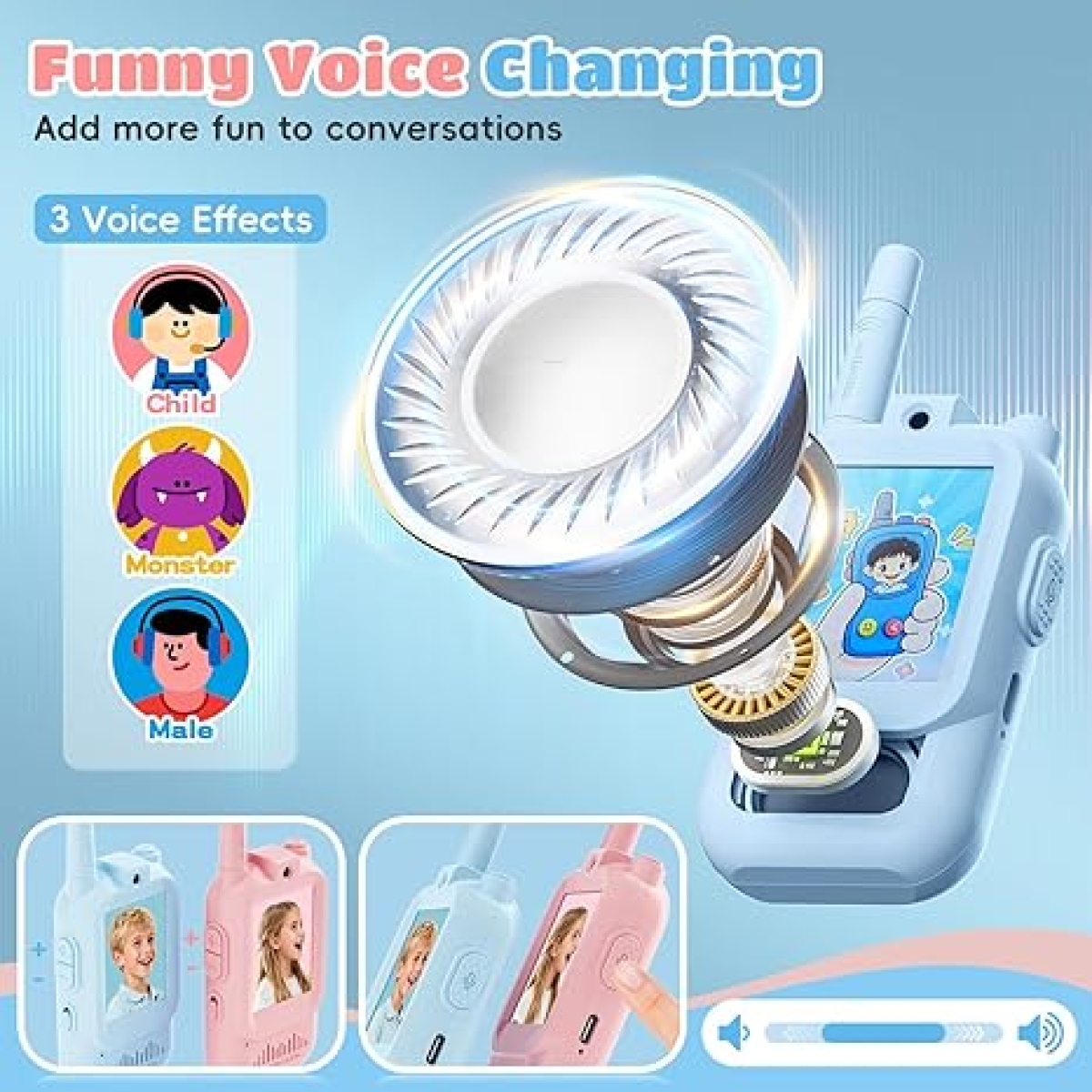 Σετ Παιδικά Video Walkie Talkie Με Κάμερα Για Παιδιά 3–10 Ετών - Image 5