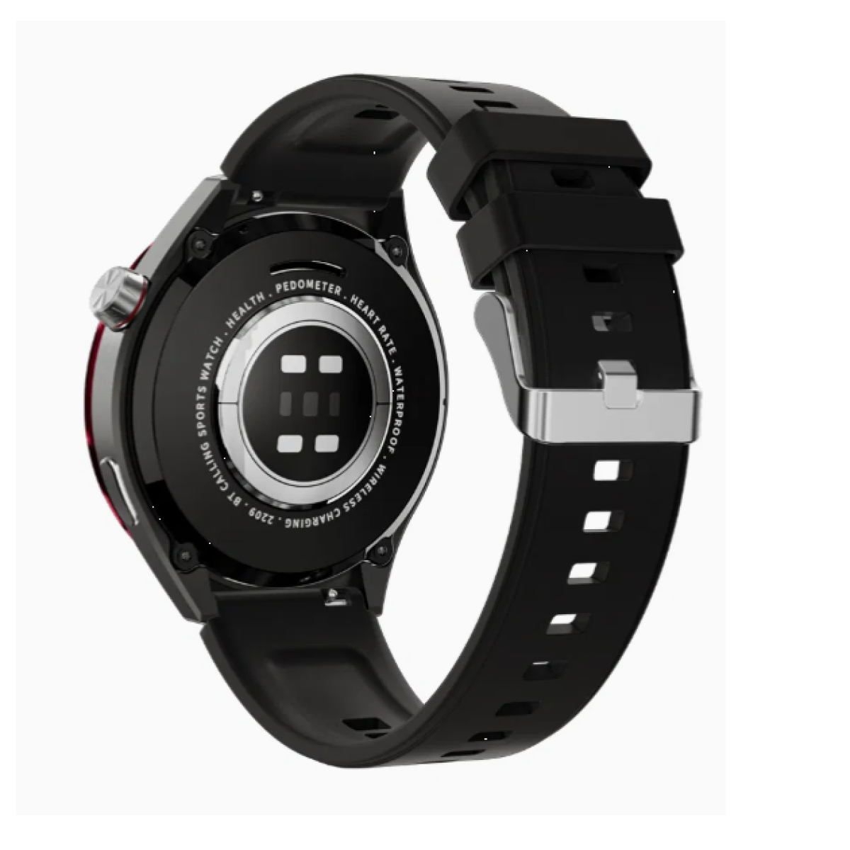 Smartwatch 1.53” Bluetooth Με 3 Λουράκια Μαύρο Andowl H1 - Image 3