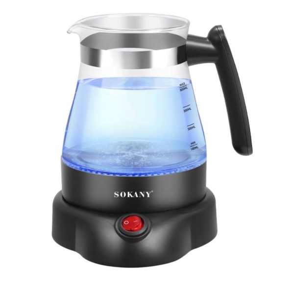 Sokany SK-09045 Ηλεκτρικό Μπρίκι 600W με Χωρητικότητα 800ml Inox