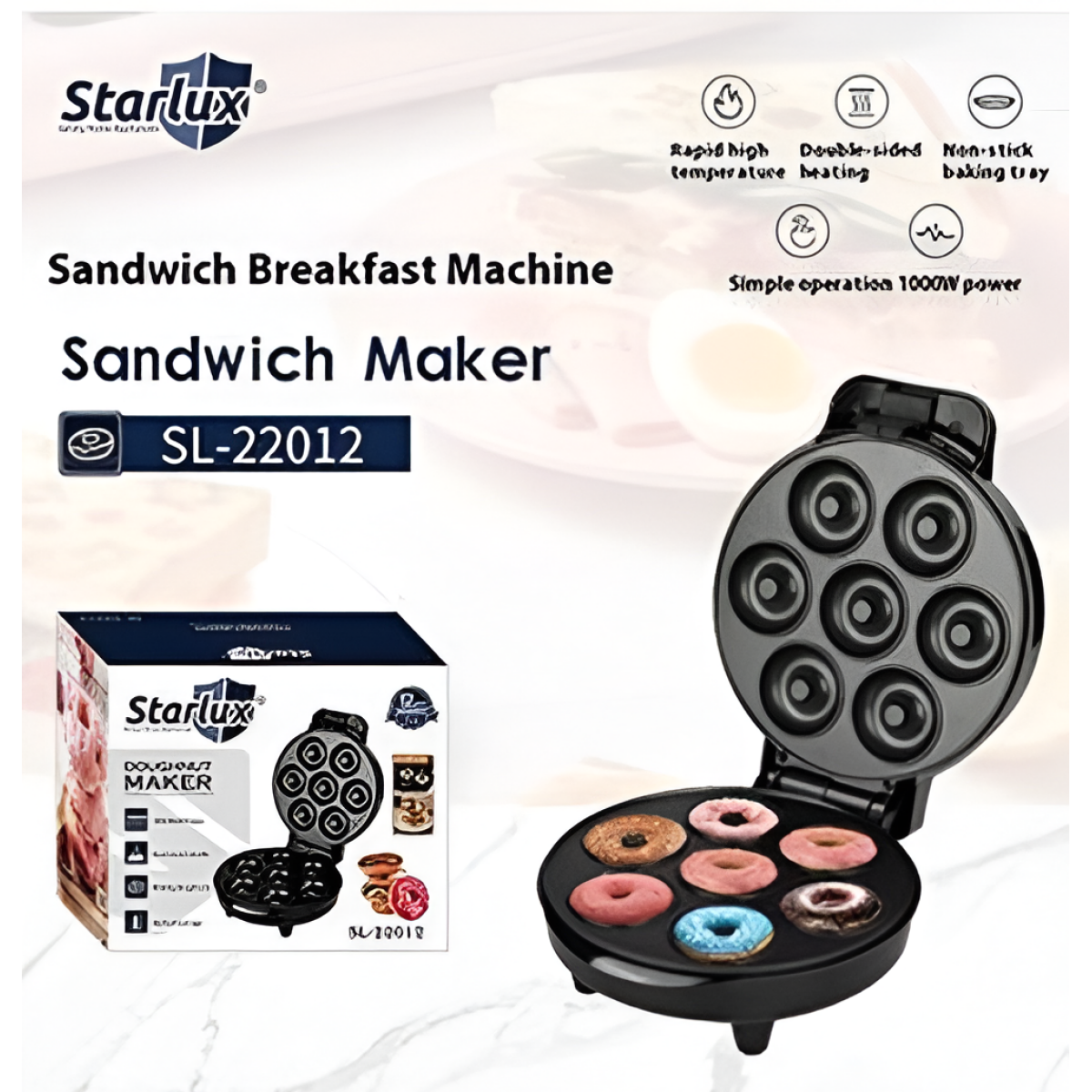 Συσκευή για Donut 7 Θέσεων 1000W Starlux SL-22012 - Image 2