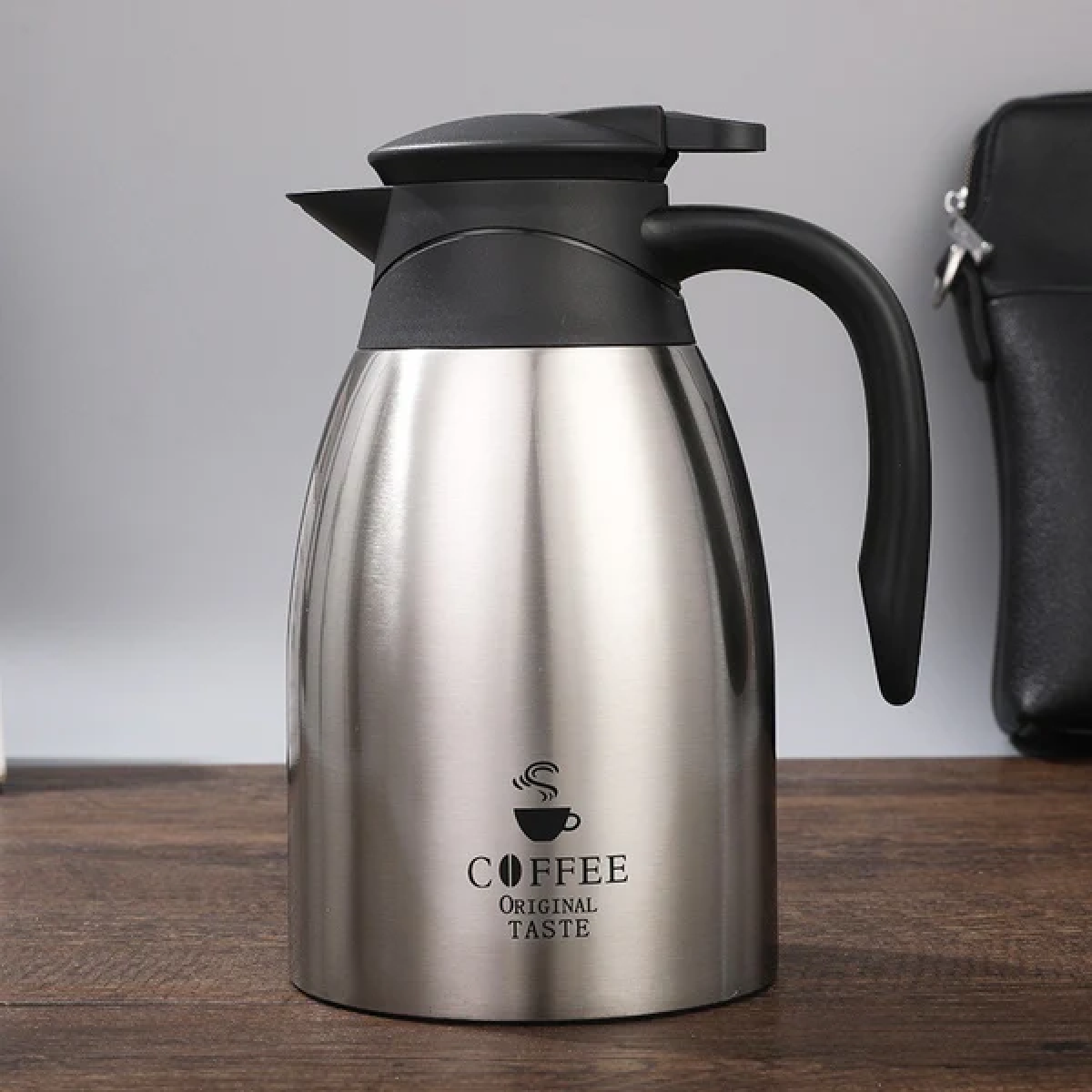 Θερμός Κανάτα Ανοξείδωτη Coffee Original Taste 1800ml Y252-QE-1011 - Image 5