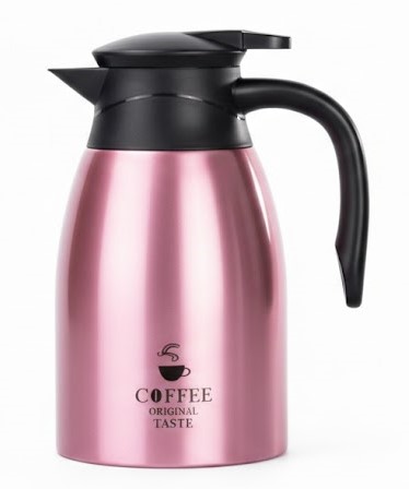 Θερμός Κανάτα Ανοξείδωτη Coffee Original Taste 1800Ml Y252-Qe-1011 - Ροζ