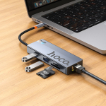 Type-C Hub 8 Σε 1 Hoco HB52 Wow - Image 5