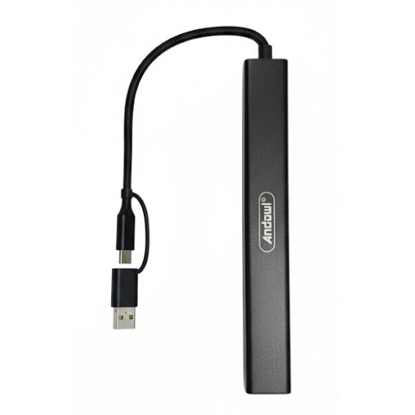 USB Hub 8 Θυρών USB 3.0 High Speed Με Type-C Andowl Q-HU780