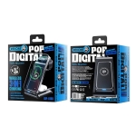 Wekome WP-U168 Ασύρματος Φορτιστής 3 σε 1 για iPhone, AirPods και Apple Watch (Qi Pad) 15W Μαύρος