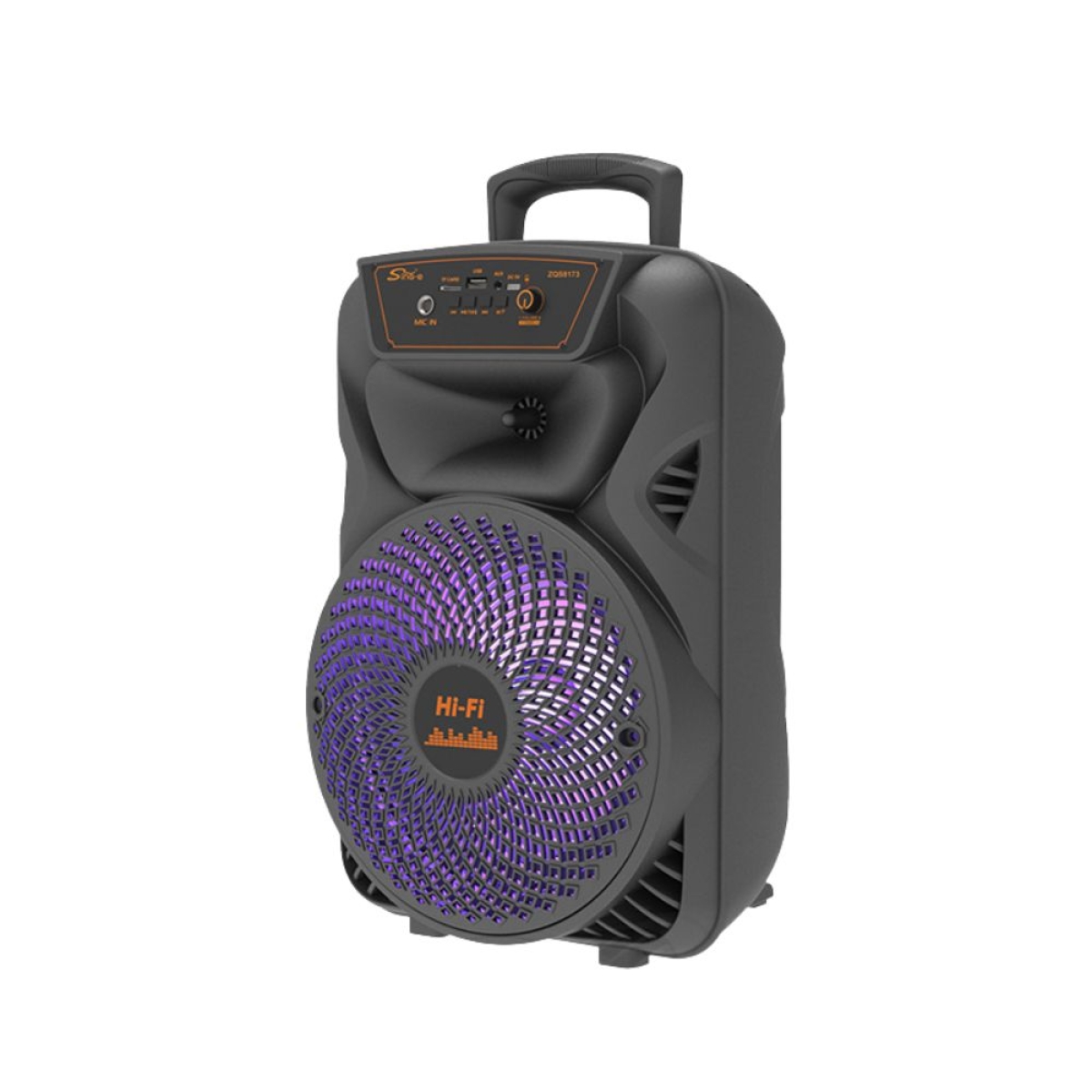 ZQS-8173W Φορητό Ηχείο Bluetooth 20W με Ασύρματο Μικρόφωνο & Τηλεχειριστήριο