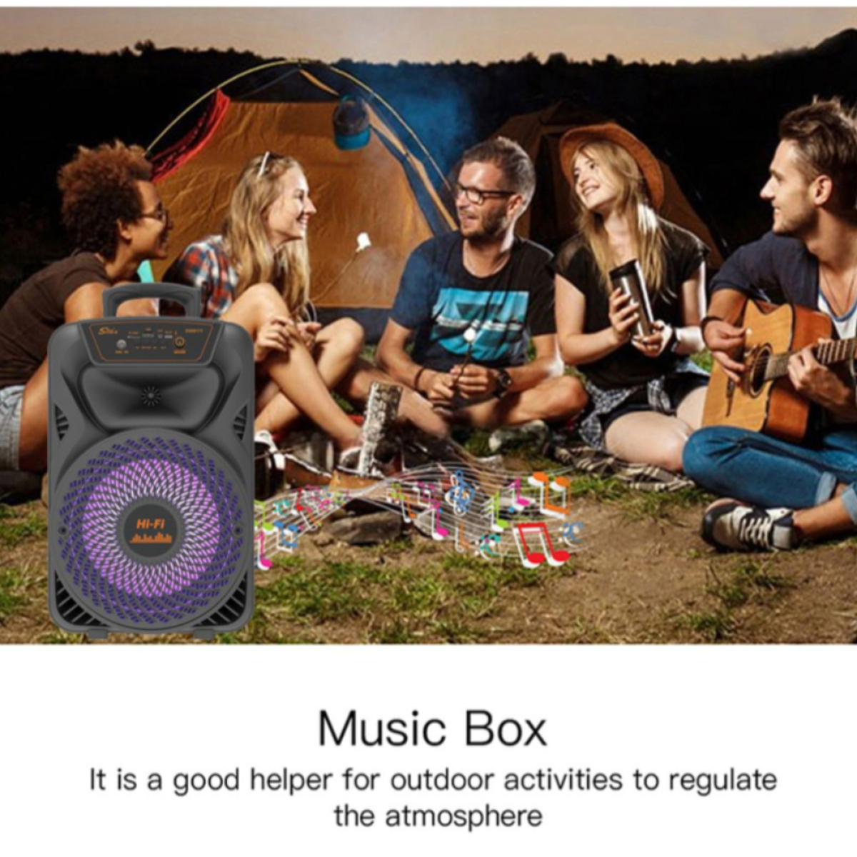 ZQS-8173W Φορητό Ηχείο Bluetooth 20W με Ασύρματο Μικρόφωνο & Τηλεχειριστήριο