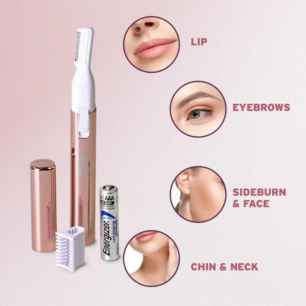 WAHL - PRECISION EYEBROW SHAPER 5640-4417 - Ροζ - Image 4