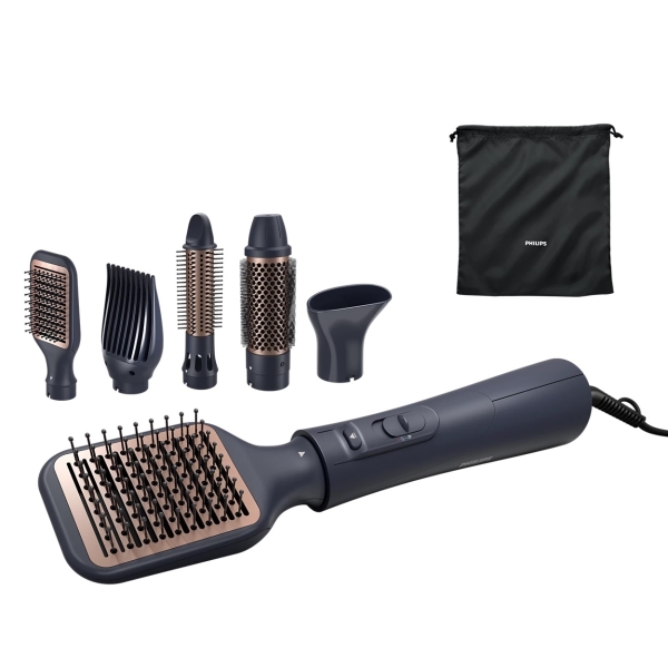 Philips Series 5000 Κεραμική Ηλεκτρική Βούρτσα Air Styler με Αέρα για Ίσιωμα και Μπούκλες 1000W BHA530/00