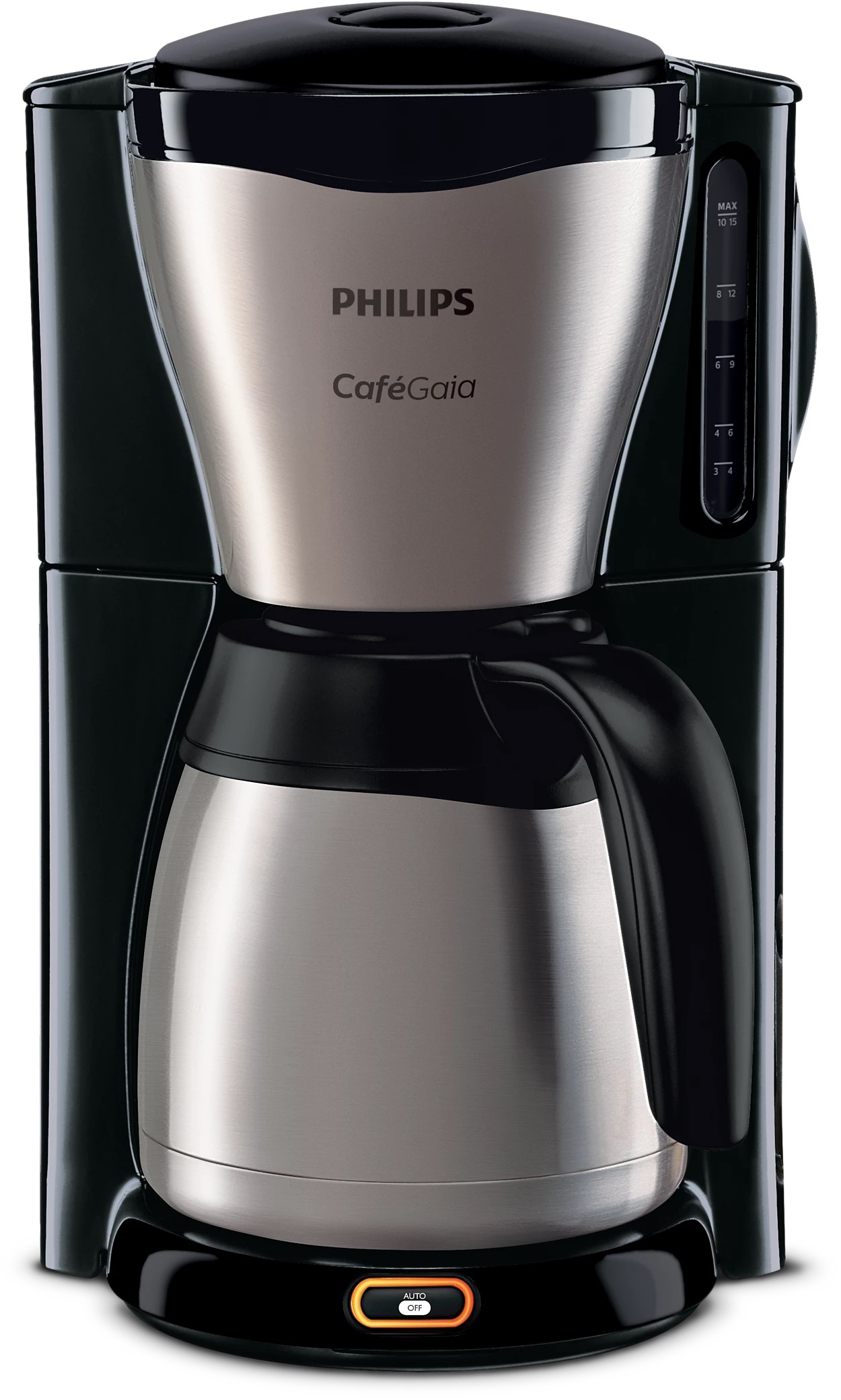Philips Gaia Hd7548 Καφετιέρα Φίλτρου 1.2Lt 1000W Μαύρο/Ασημί