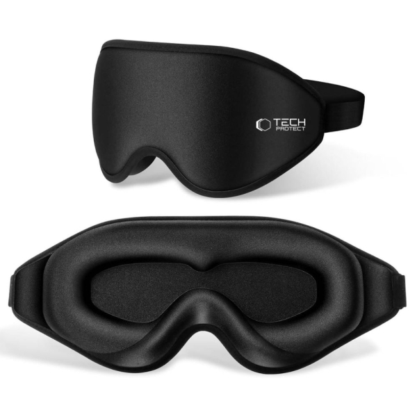 Tech-Protect Eyeshade Μάσκα Ύπνου Memory Foam Μαύρη