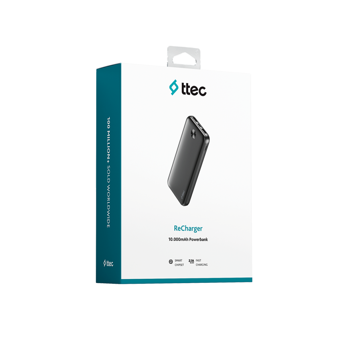 Ttec ReCharger 10.000mAh Φορητή Μπαταρία Μαύρη - Image 7