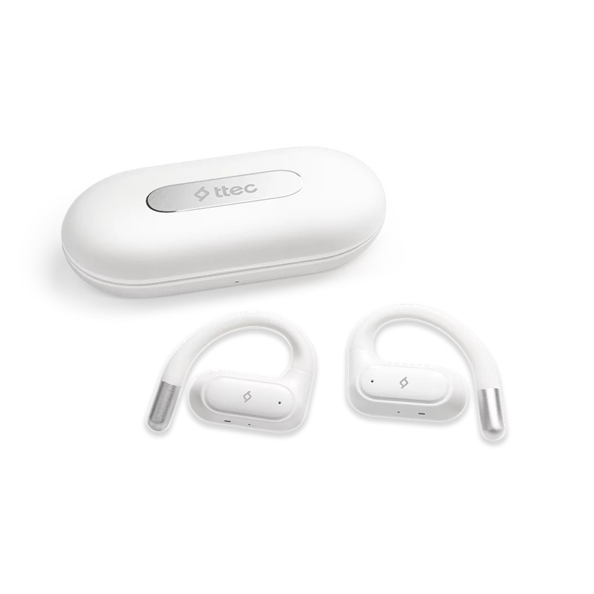 ttec SoundFlow Open-Ear OWS ​Ασύρματα Bluetooth Ακουστικά,Λευκό - Image 2
