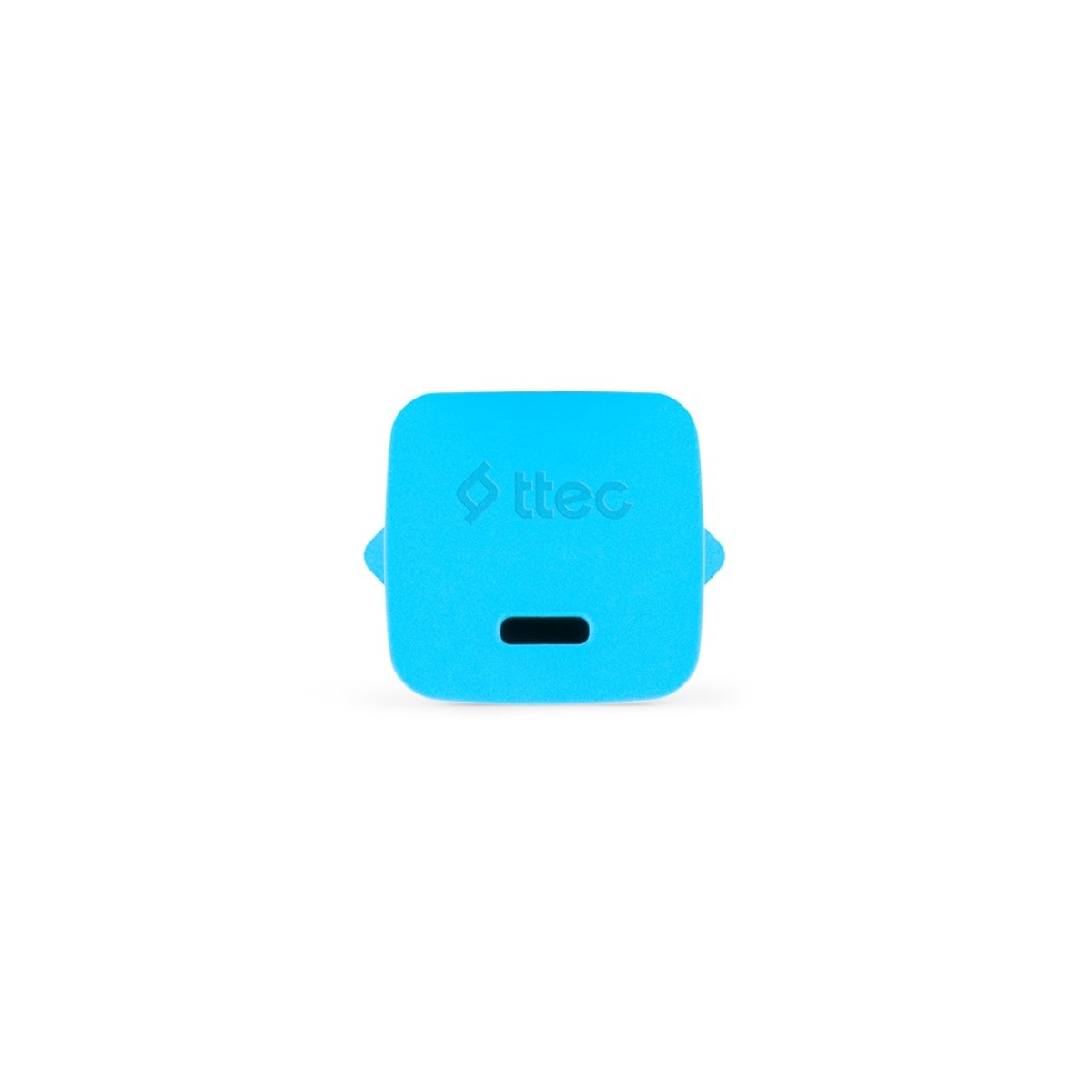Ttec SmartCharger GAN 20W PD Ταχυφορτιστής Ταξιδιού USB-C - USB-C 3A Καλώδιο  120cm, Neon Μπλέ - Image 3