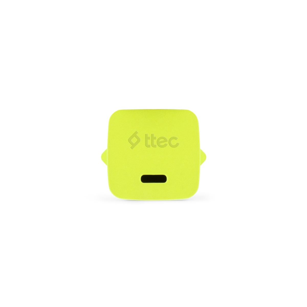 Ttec SmartCharger GAN 20W PD Ταχυφορτιστής Ταξιδιού USB-C - USB-C 3A Καλώδιο  120cm, Neon Κίτρινο - Image 3