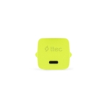 Ttec SmartCharger GAN 20W PD Ταχυφορτιστής Ταξιδιού USB-C - USB-C 3A Καλώδιο  120cm, Neon Κίτρινο - Image 3