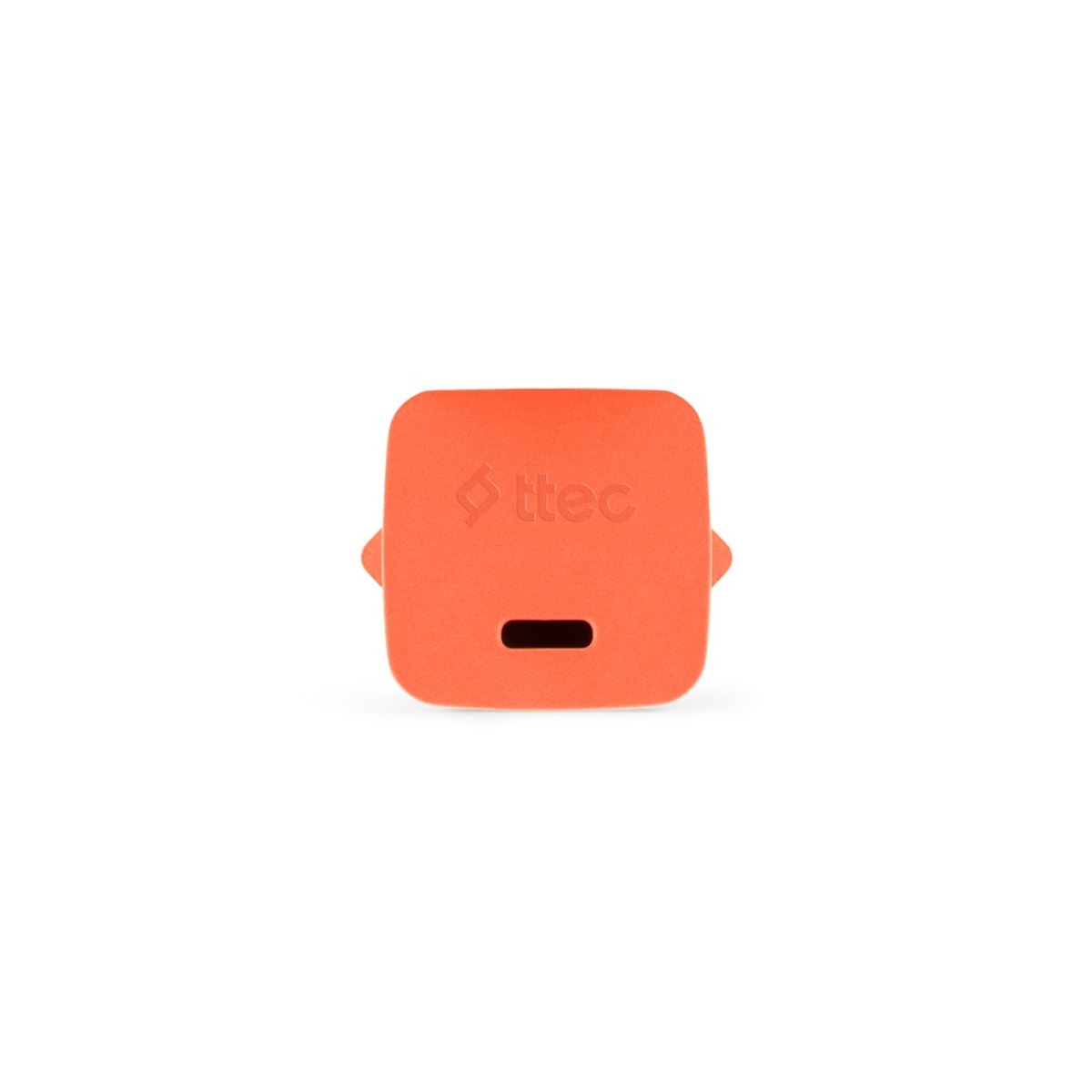 Ttec SmartCharger GAN 20W PD Ταχυφορτιστής Ταξιδιού USB-C - USB-C 3A Καλώδιο  120cm, Neon Πορτοκαλί - Image 3