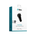 ttec SmartCharger™ Φορτιστής αυτοκινήτου 2.4A/12W USB-A με Type- C Καλώδιο - Image 5