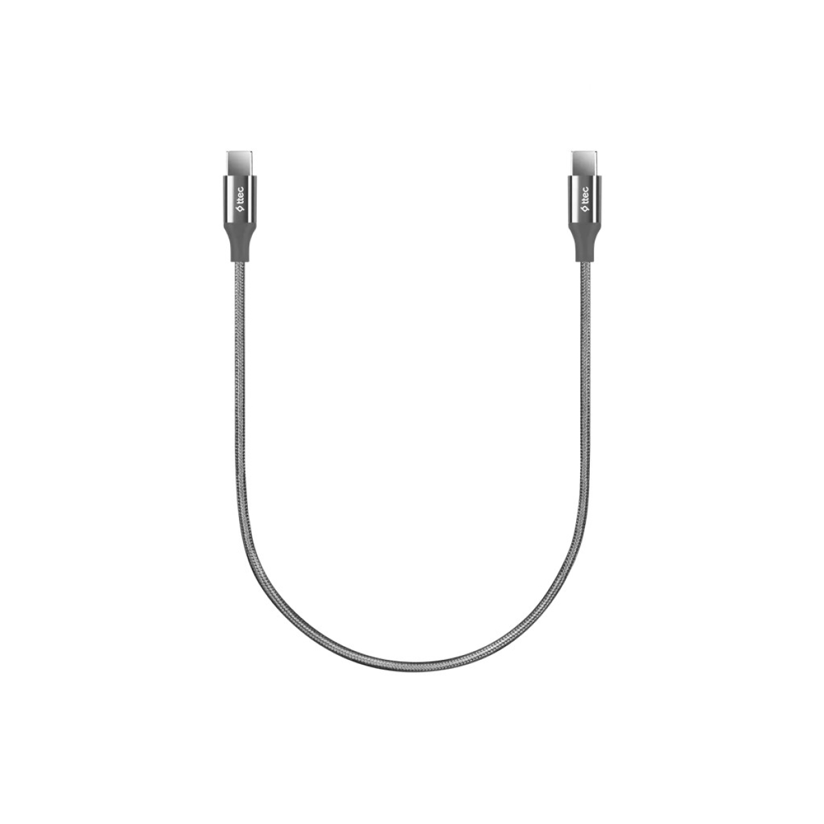 ttec Type-C -Type-C Καλώδιο Φόρτισης & Συγχρονισμού 30cm 65W,Γκρι - Image 2
