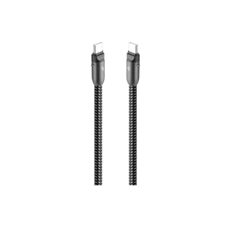 ExtremeCable Hip Πολυλειτουργικό Ανθεκτικό Καλώδιο USB-C σε USB-C 60W PD/QC 120cm Γρήγορης Φόρτισης & Συγχρονισμού