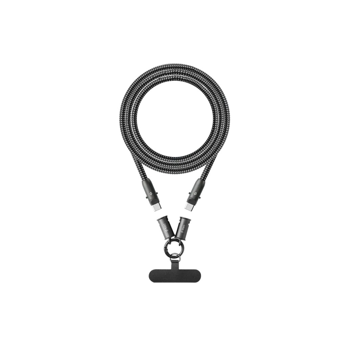 Ttec ExtremeCable Hip Πολυλειτουργικό Ανθεκτικό Καλώδιο USB-C σε USB-C 60W PD/QC 120cm Γρήγορης Φόρτισης & Συγχρονισμού, Μαύρο - Image 7