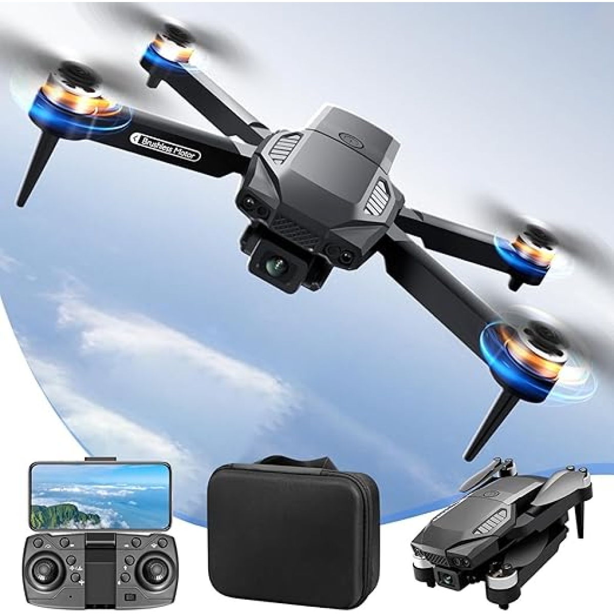 Αναδιπλούμενο Mini Drone F198 Με Διπλή Κάμερα - Image 3