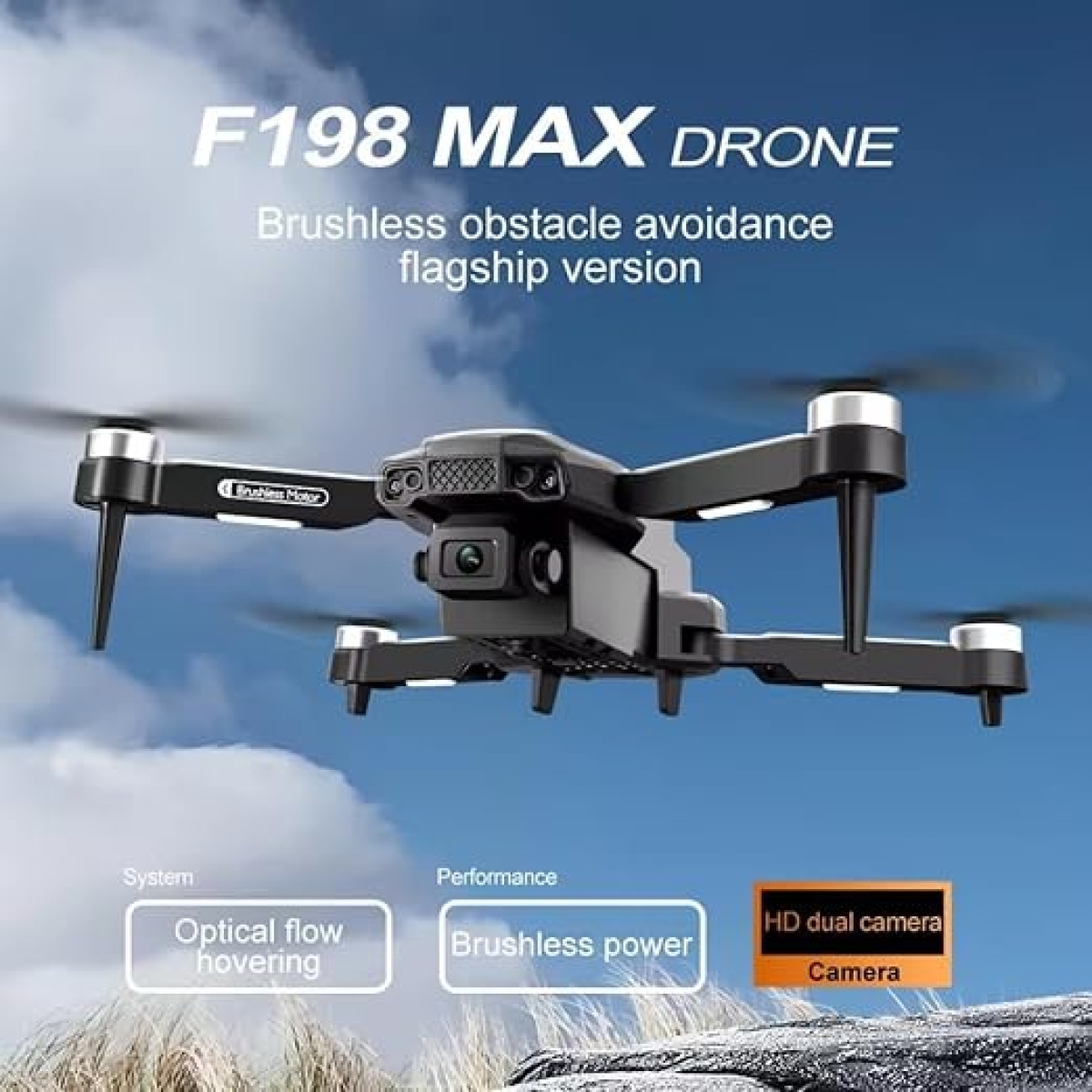 Αναδιπλούμενο Mini Drone F198 Με Διπλή Κάμερα - Image 7