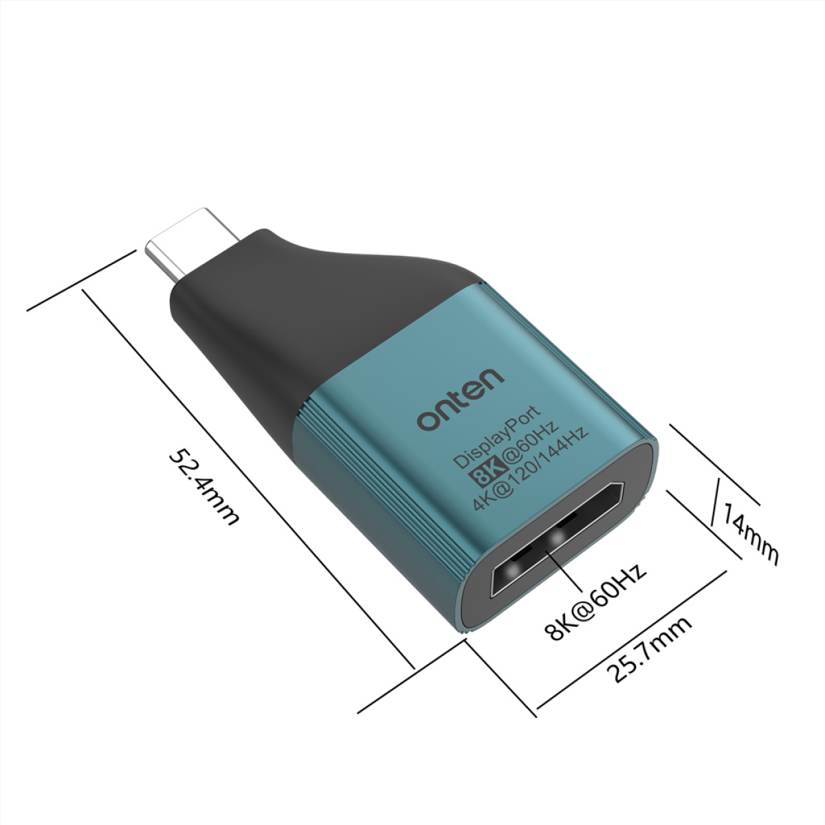 Αντάπτορας USB-C Σε DisplayPort 8K 60Hz Onten OTN-UC103 - Image 3