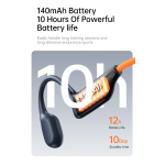 Ασύρματα Ακουστικά Air Conduction Bluetooth Sport Μαύρα Awei A892BL - Image 4