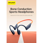 Ασύρματα Ακουστικά Air Conduction Bluetooth Sport Μαύρα Awei A892BL - Image 8