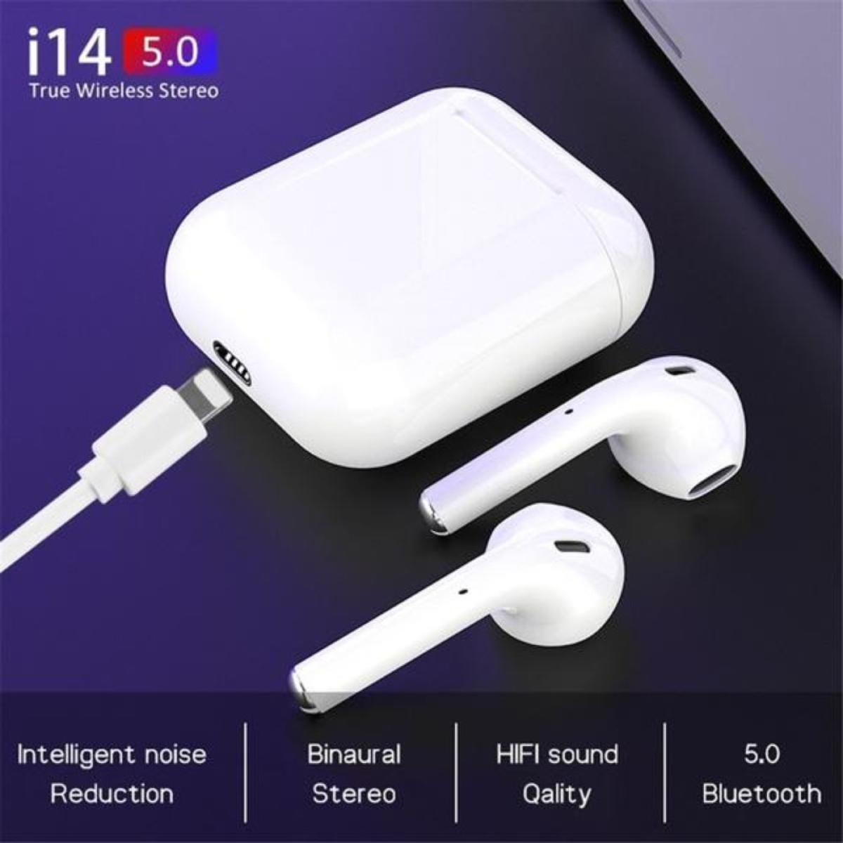 Ασύρματα Ακουστικά Bluetooth 5.0 Μίνι για Smart Phone i14 TWS