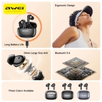 Ασύρματα Ακουστικά Bluetooth AWEI T51 με Θήκη Φόρτισης & Bluetooth 5.4