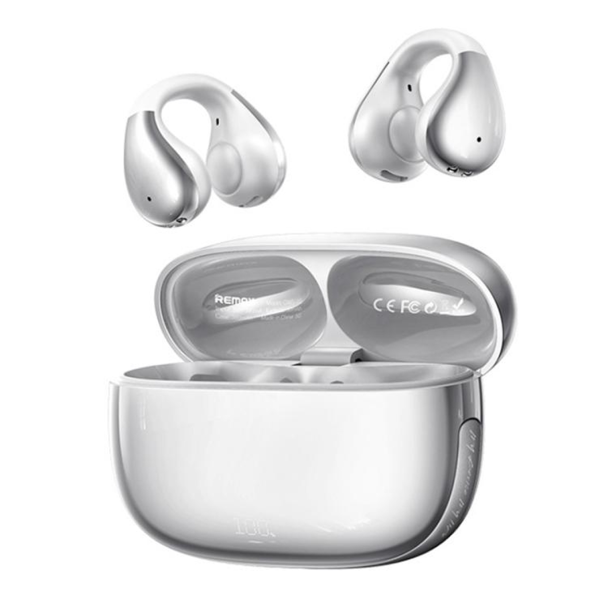 Ασύρματα Ακουστικά Bluetooth Με Κλιπ Και Θήκη Φόρτισης Remax OWS-10 - Image 4