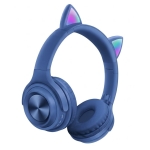 Ασύρματα/Ενσύρματα Ακουστικά Cat Ear Με Μικρόφωνο Και Bluetooth EV70
