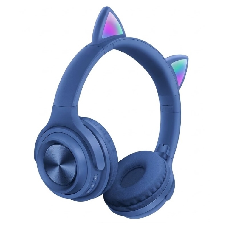 Ασύρματα/Ενσύρματα Ακουστικά Cat Ear Με Μικρόφωνο Και Bluetooth EV70