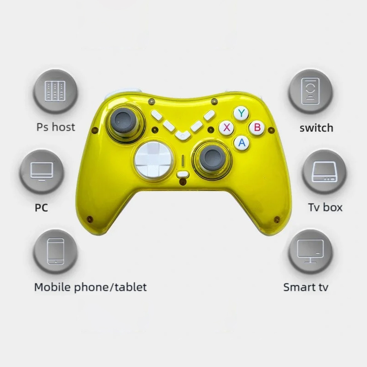 Ασύρματο Χειριστήριο Παιχνιδιών Bluetooth Για PS4/PS3/Switch/PC - X6 - Image 4