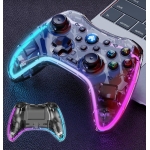 Ασύρματο Gamepad Gaming Με Bluetooth Και RGB Φωτισμό Διάφανο Lehuai LH-3 - Image 4