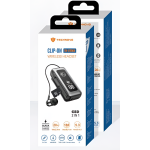 Bluetooth Ακουστικό Clip-On Με Οθόνη Και Υποδοχή TF Technovo TN-BT005