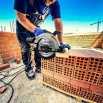 Δισκοπρίονο 185mm 1650W με Laser