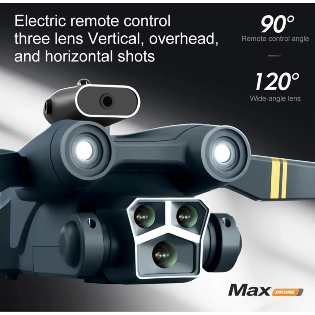 Drone Με Κάμερα 1080P, Μπαταρία & Τηλεχειριστήριο M3 Max - Image 4