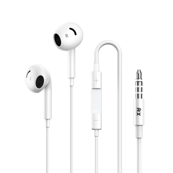 Ενσύρματα Ακουστικά Jack 3.5mm Remax RM-06 Λευκά